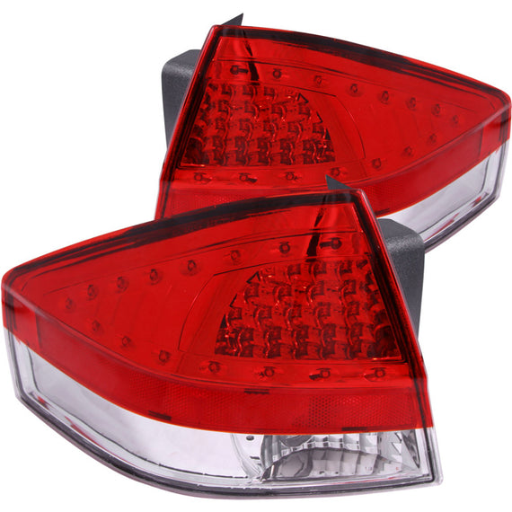 ANZO 2008-2011 Ford Focus LED Taillights Red/Clear 321197