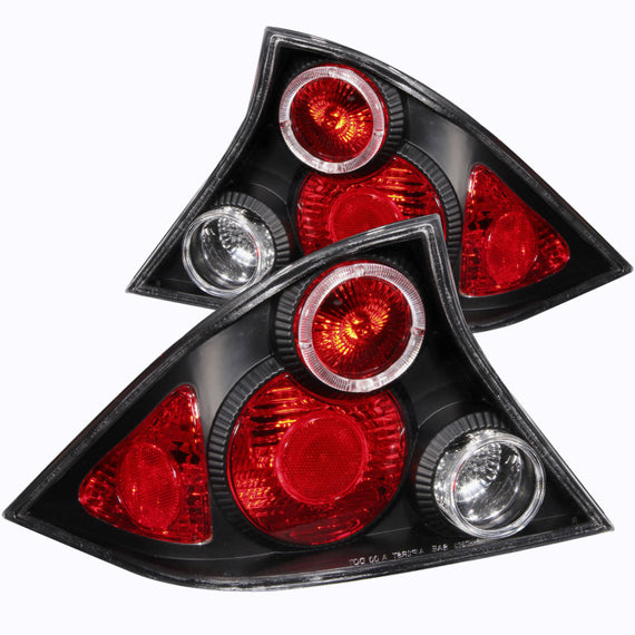 ANZO TAIL LIGHTS HALO BLACK for 01-03 HONDA CIVIC 2DOOR 221046