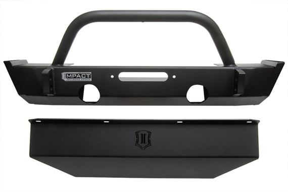 ICON 2018+ Jeep Wrangler JL / 2020+ JT Front Impact Bumper w/Skid Plate 25150