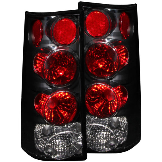 Anzo 211148 Black Tail Lights for 96-02 Chevrolet Express and GMC Savana Van 211148
