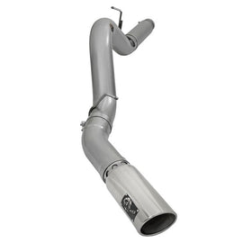 aFe LARGE Bore HD 5in Exhausts DPF-Back SS w/ Pol Tips 16-17 GM Diesel Truck V8-6.6L (td) LML/L5P 49-44081-P