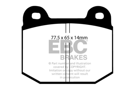 EBC DP3197/2C - Redstuff Ceramic Low Dust Front Brake Pads DP3197/2C