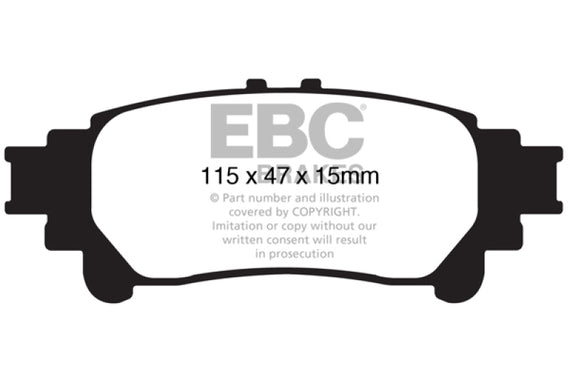 EBC UD1391 - Ultimax OEM Replacement Rear Brake Pads UD1391