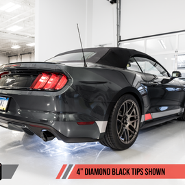 AWE Tuning S550 Mustang EcoBoost Axle-back Exhaust - Touring Edition (Diamond Black Tips) 3015-33086