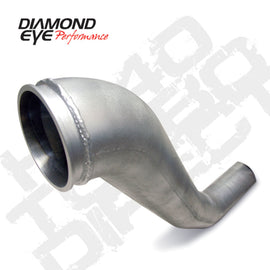 Diamond Eye Downpipe 4in TB Single HX40 TURBO-DIRECT FLANGE AL DODGE 5.9L 2500/3500 94-02 221040