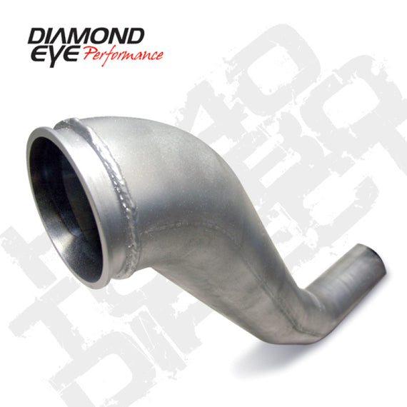 Diamond Eye Downpipe 4in TB Single HX40 TURBO-DIRECT FLANGE AL DODGE 5.9L 2500/3500 94-02 221040