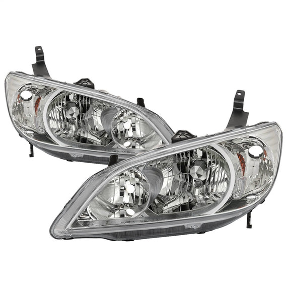xTune 04-05 Honda Civic (Excl Hatchback/Si) OEM Style Headlights - Chrome (HD-JH-HC04-4D-AM-C) 9042713