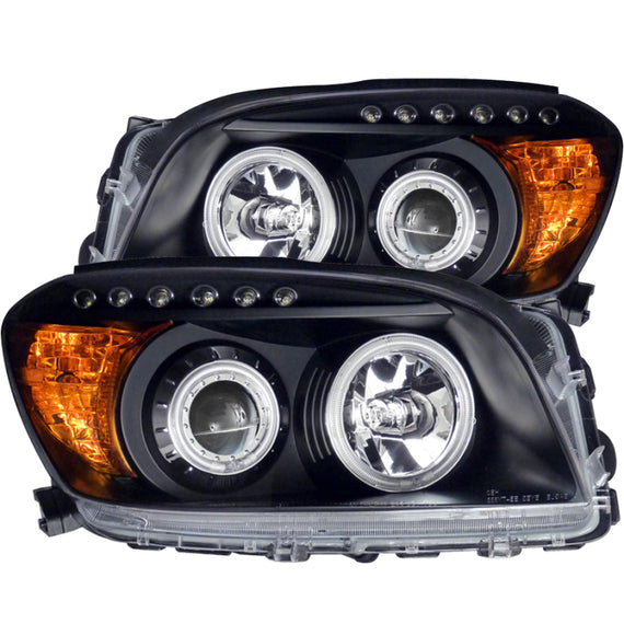 Anzo 111120 Black Clear Lens Projector Headlights for 06-08 Toyota Rav-4 111120