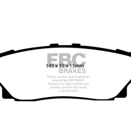 EBC DP41760R YELLOWSTUFF ULTIMATE RACE BRAKE PADS - REAR DP41760R