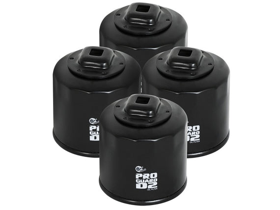 AFE Power 44-LF017-MB Pro GUARD D2 Oil Filter (4 Pack) 44-LF017-MB