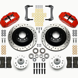 Wilwood Narrow Superlite 6R Front Hub & 1PC Rtr Kit 12.88in Drilled -Red 79-81 Camaro 140-12280-DR
