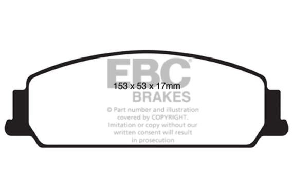 EBC 08-10 Pontiac G8 3.6 Ultimax2 Front Brake Pads UD1351