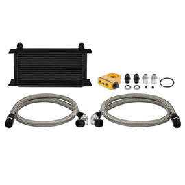 Mishimoto Universal 19 Row Thermostatic Oil Cooler Kit - Black MMOC-ULTBK