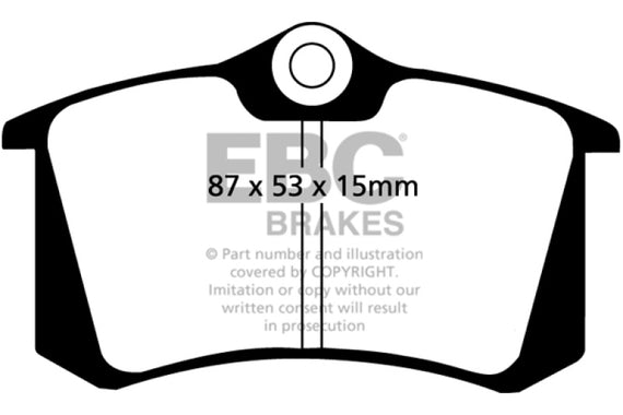 EBC DP2680 GREENSTUFF STREET ORGANIC BRAKE PADS - REAR DP2680