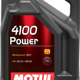 Motul 4100 POWER 15W50 - 5 Liter - Technosynthese Engine Motor Oil 100273