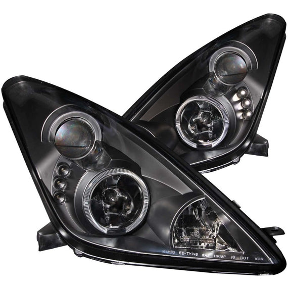 Anzo 121387 Black Clear Lens Projector Headlights fit for 00-05 Toyota Celica 121387