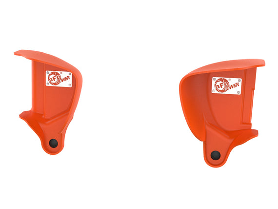 Engine Air Intake Scoop-Magnum FORCE Dynamic Air Scoop Orange Afe Filters 54-13032SN