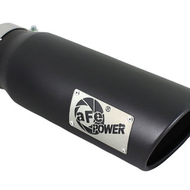 aFe Diesel Exhaust Tip Bolt On Black 4in Inlet x 5in Outlet x 15in 49T40501-B15