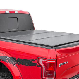 Rough Country Hard Tri-Fold Tonneau Bed Cover (5.5-foot Bed w/o Cargo Management System)