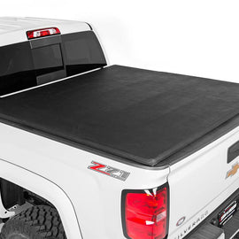 Rough Country Soft Tri-Fold Tonneau Bed Cover (5.5-foot Bed w/o Cargo Management System)