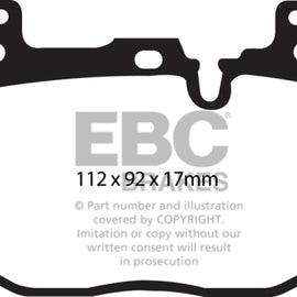EBC 2017+ BMW M240 Coupe Bluestuff Front Brake Pads DP52130NDX