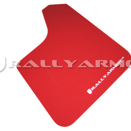 Rally Armor Universal Fit (No Hardware) Red UR Mud Flap w/ White Logo MF12-UR-RD/WH