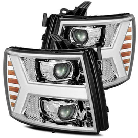 AlphaRex Pro Series Upgrade Version Chrome Headlights for 2007-2013 Silverado 880204