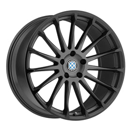 BEYERN AVIATIC 17x8.0 5x120 ET15 CB74.1 MATTE GUNMETAL W/GLOSS BLACK LIP