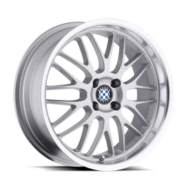 BEYERN MESH 15x7.0 4x100 ET27 CB57.1 SILVER W/MIRROR CUT LIP