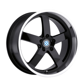 BEYERN RAPP 17x8.0 5x120 ET15 CB74.1 GLOSS BLACK W/MIRROR CUT LIP