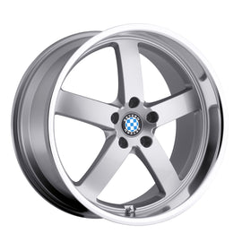 BEYERN RAPP 18x9.5 5x120 ET15 CB72.56 SILVER W/MIRROR CUT LIP