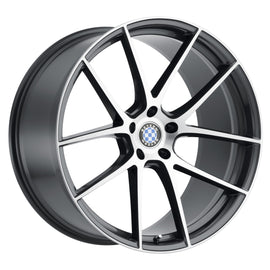 BEYERN RITZ 19x10 5x120 ET25 CB72.6 GLOSS GUNMETAL W/BRUSHED FACE