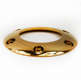 GRIP ROYAL STEERING WHEEL HORN BUTTON BUBBLE RING ALUMINUM GOLD