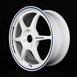 Buddy Club - P1 Racing SF Challenge - 18X7.5 ET42 5X114.3 White w/Blue