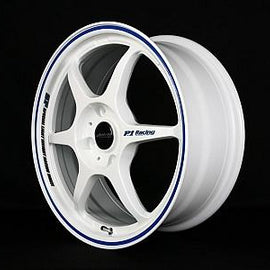 Buddy Club - P1 Racing SF Challenge - 18X7.5 ET42 4X100 White w/Blue