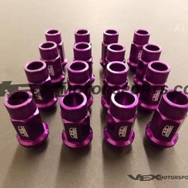 BLOX RACING LUG NUTS 12X1.5MM 16PC PURPLE FOR HONDA FOR ACURA FOR TOYOTA FOR SCI