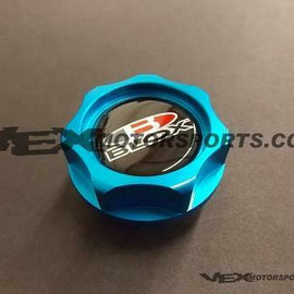 BLOX RACING BLUE BILLET OIL CAP FOR HONDA FOR ACURA INTEGRA CIVIC ACCORD CRX RSX BXAC-00501-BL