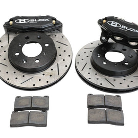 BLOX Racing Tuner Series Front Brake Kit for Select Honda/Acura EG/EK/DC2