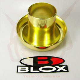 BLOX RACING 3 INCH VELOCITY STACK ANODIZED ALUMINUM GOLD FOR AIR INTAKE