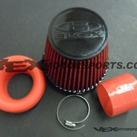 BLOX RACING 3.5 INCH RED VELOCITY STACK AIR FILTER KIT FOR HONDA FOR ACURA 3.5" BXIM-00311-RD
