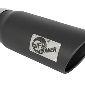 aFe Power MACH Force-Xp 5in In x 6in Out x 15in L Bolt-On 409 SS Exhaust Tip - Black 49T50601-B15