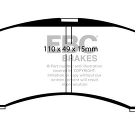 EBC 95-02 Suzuki Esteem Greenstuff Front Brake Pads DP21041