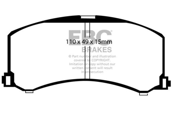 EBC 95-02 Suzuki Esteem Greenstuff Front Brake Pads DP21041