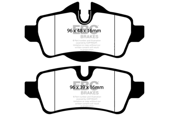 EBC DP21931 GREENSTUFF STREET ORGANIC BRAKE PADS - REAR DP21931