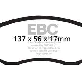 EBC Yellow Stuff Front Brake Pads for 13+ Scion FR-S - DP41884R DP41884R