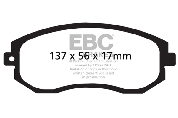 EBC Yellow Stuff Front Brake Pads for 13+ Scion FR-S - DP41884R DP41884R