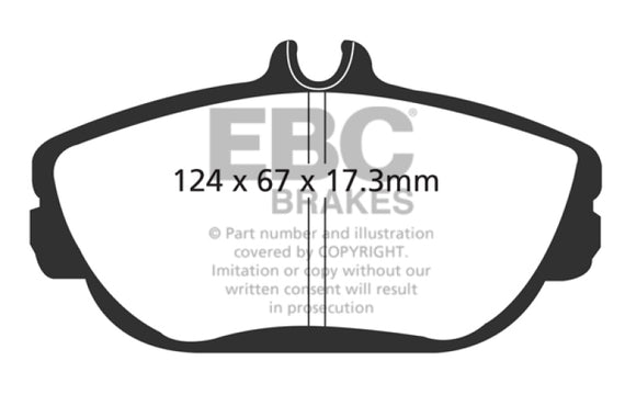 EBC 95-98 Ford Windstar 3.0 Greenstuff Front Brake Pads DP61246