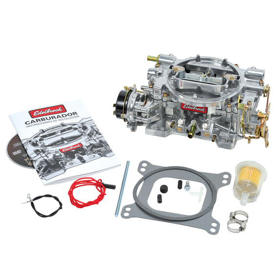 Edelbrock Carburetor Performer Series 4-Barrel 750 CFM Electric Choke Satin Finish 1411