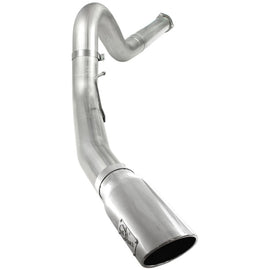 aFe Atlas 5in DPF-Back Aluminized Steel Exh Sys, Ford Diesel Trucks 11-14 v8-6.7L (td) Polished tip 49-03055-P
