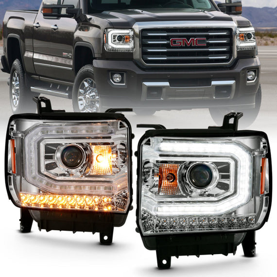 Anzo 111486 HID Headlights w/ Sequential Signal for 2016-2018 GMC Sierra 1500 111486